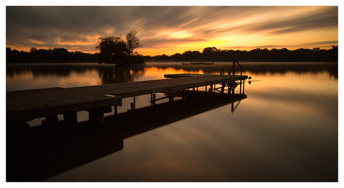 uk longexposure autumn england bird sunrise dawn pond hampshire petersfield 24105l canon5dmkii