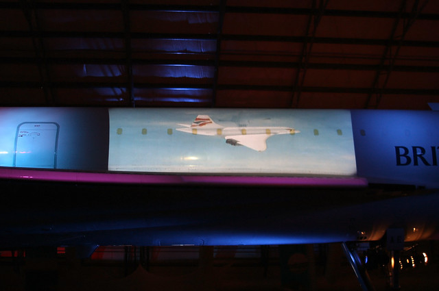 British Airways Concorde (G-BOAE) Fuselage Color Projection - Concorde in Flight