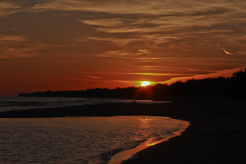 Sunset at Long Point Provincial Park by nightskyguy_photography, I arrived early this day to catch the sunset here. Dark skies followed and hence my night hobby awai
