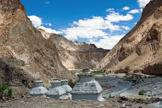 Chortons in the Markha valley, Ladakh
