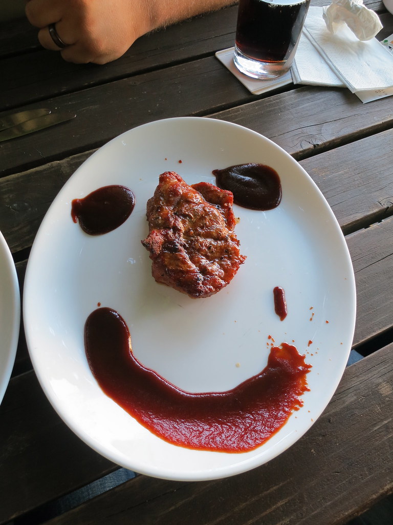 At a Biergarten