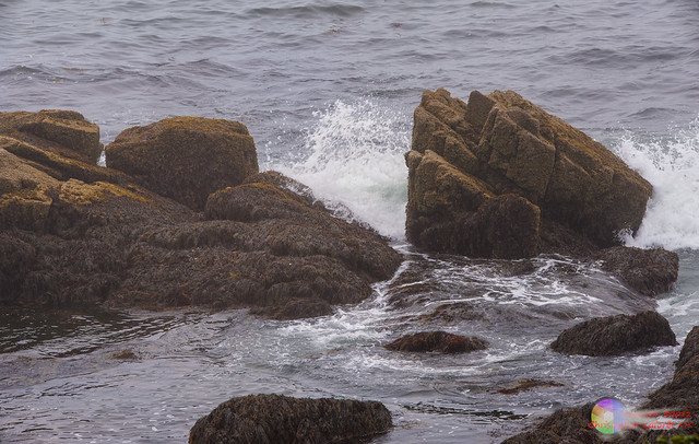 Waves Splashing Around Rocks #8
