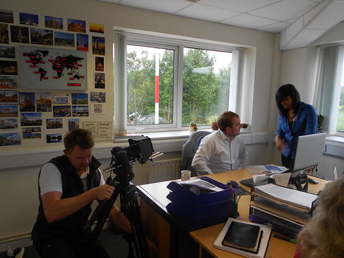 Proactive PR being filmed for a Best Business award! | by ProactivePR
