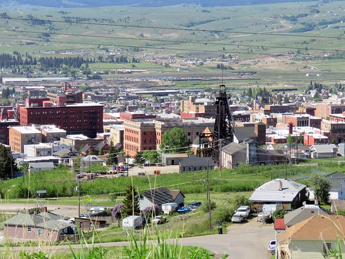 butte city headframe historic mine mining montana