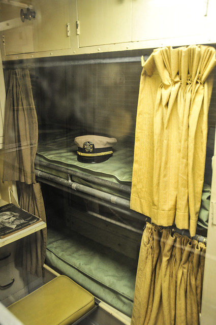 Officer Bunks on the USS Becuna (SS-319) WWII US Navy Submarine at the Independence Seaport Museum Philadelphia PA