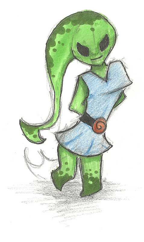 Zora girl, Just a doodle that I decided to use as practice …