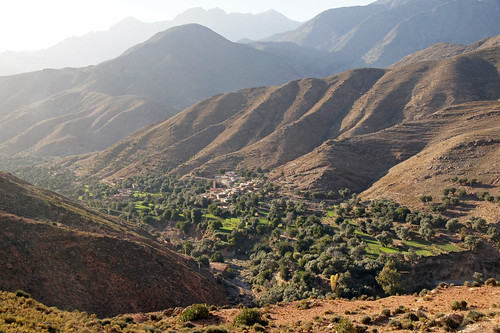 Atlas mountains by fran.rees, Late afternoon in the Atlas mountains, coming back from the Tizi n Test passlandscape morocco