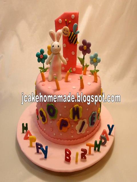 Rabbit birthday cake