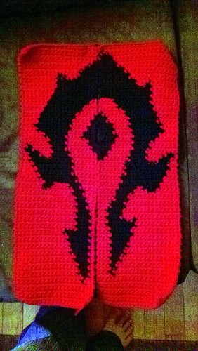 World of Warcraft horde banner in progress | by KristinDragos