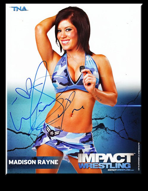 Madison Rayne Autographed P-30B TNA IMPACT WRESTLING Promo Photo