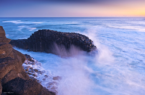 Sunrise on the Basalt columns - Fingal Heads, NSW | by Sudhir Wahi