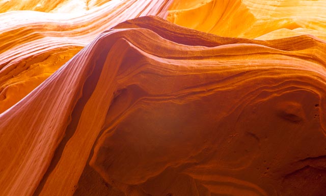 Scene from a journey through Lower Antelope Canyon