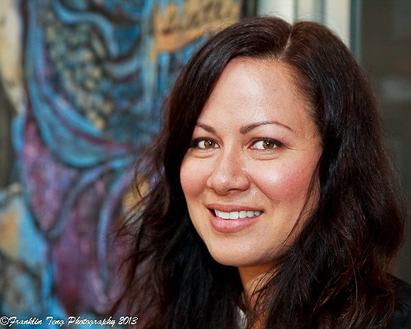 Shannon Lee the daughter of Bruce Lee- close up portrait