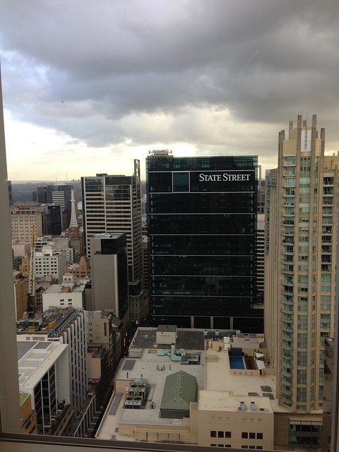 View of Sydney from Hilton hotel 43rd (top) floor