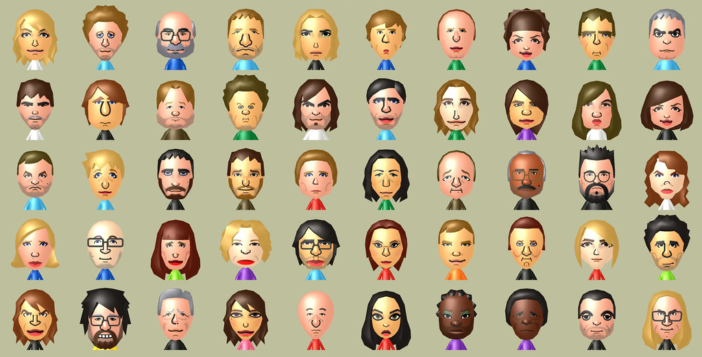 celebrity mii montage - 50 miis #4 | Here's a montage of 50 … | Flickr