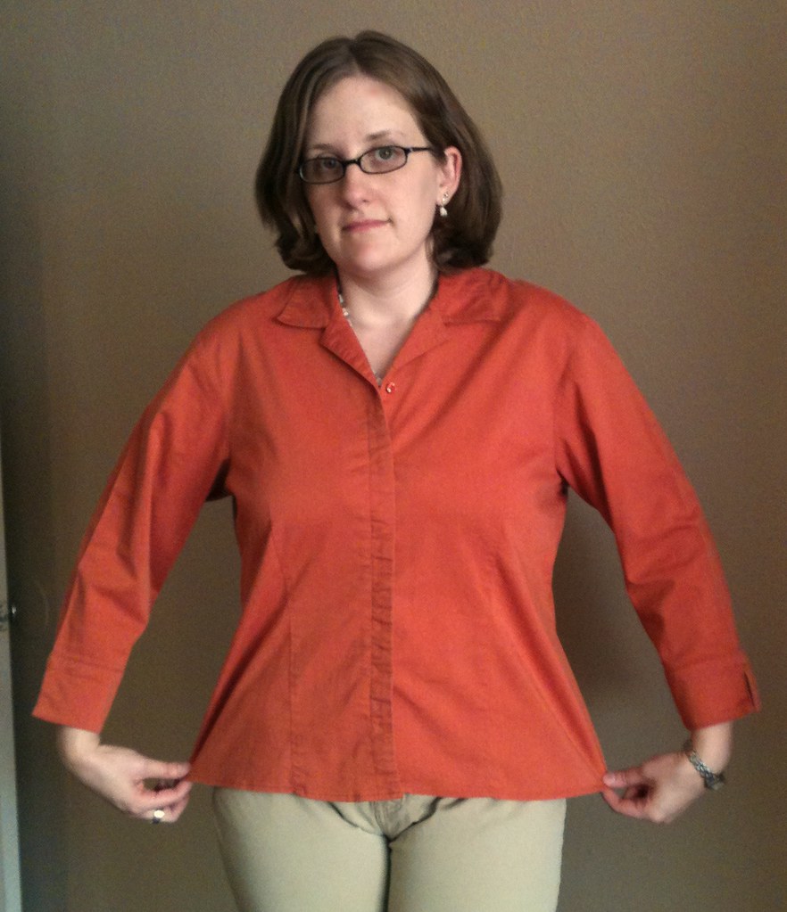 Pin-Tucked Shirt Refashion - Before | Taking in a button-up … | Flickr