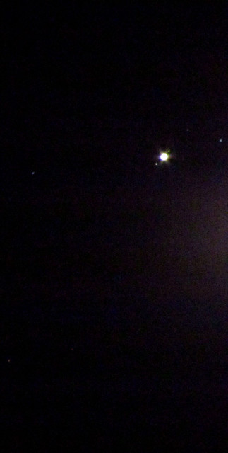 Jupiter and the Moon's Glare
