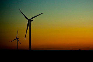 Wind Turbines in the Evening (2012-10-11)