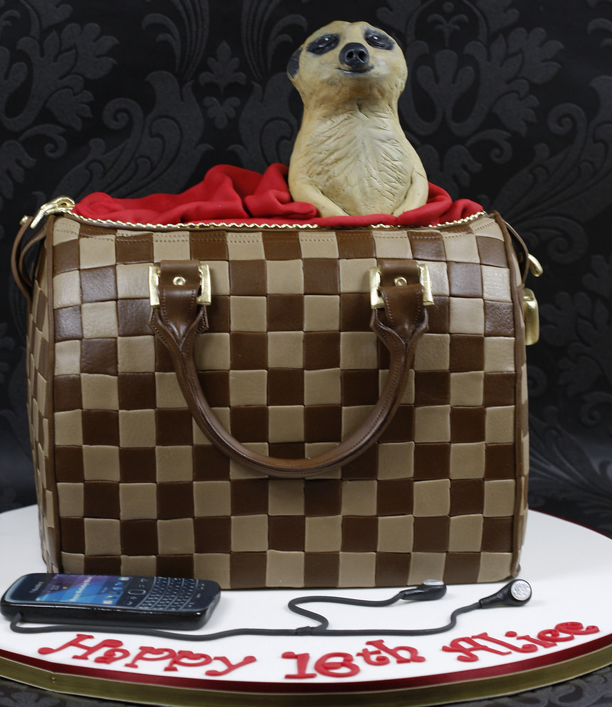Louis Vuitton Money Cake, LV Speedy bag with edible image $…