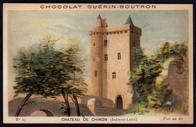 French Tradecard - Chateau De Chinon