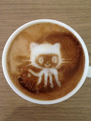 Today's latte, Octocat.