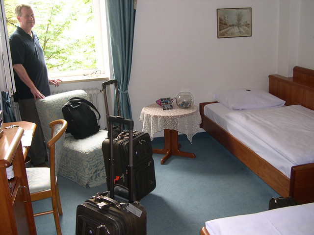 Freiburg hotel room.