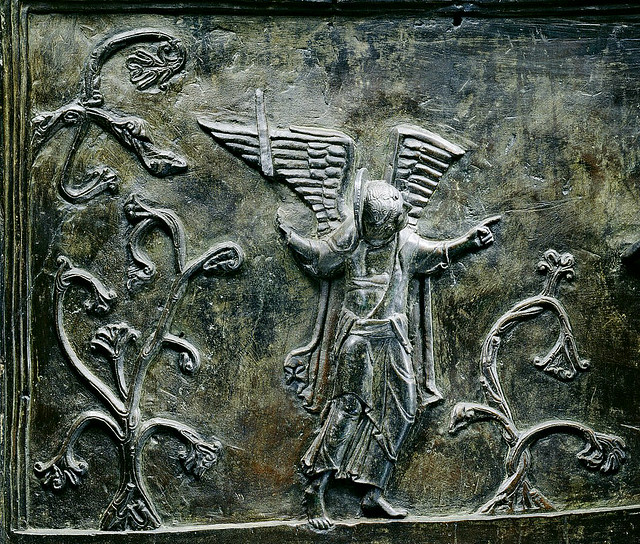 Panel 5 - Expulsion from the Garden of Eden or Paradise lost
