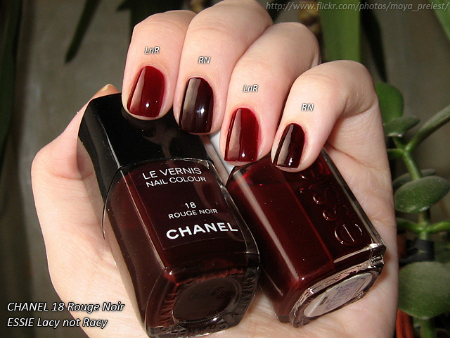 chanel nail polish 18 rouge noir