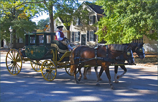 Carriage Heading East on Duke of Gloucester Street Williamsburg (VA) 2012 | by Ron Cogswell