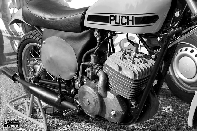 PUCH vintage motorcycle Made in Austria (c) Bernard Egger :: rumoto images 2301 bw