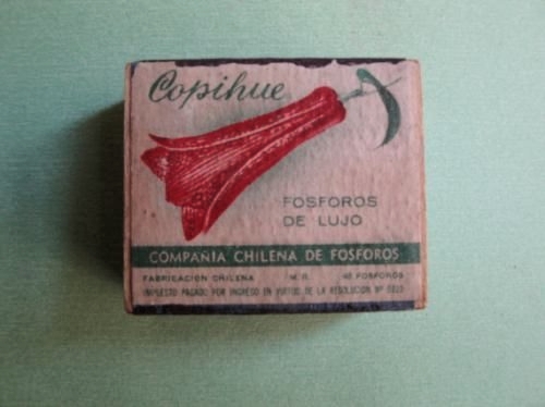 Copihue, fosforos de lujo, eran mas cortos que Los Andes.