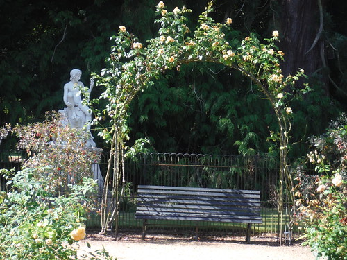 Bench in Rose Garden, Waddesdon Manor Gardens SWC 192 Haddenham to Aylesbury (via Waddesdon) 