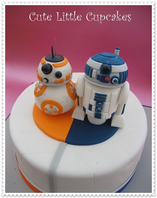 BB8 & R2D2 Birthday Cake