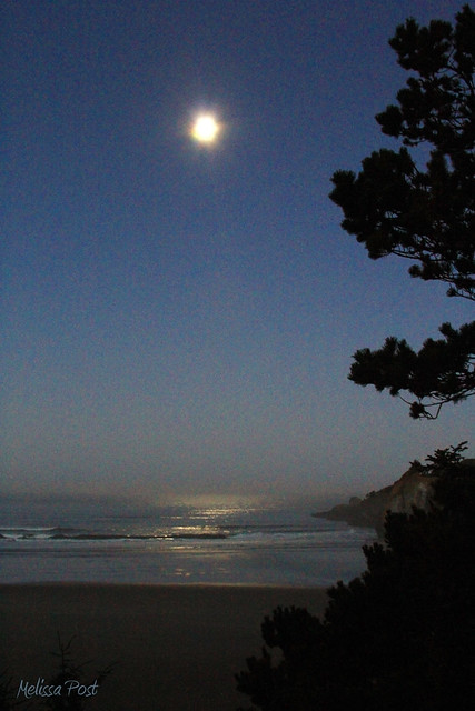 Moon over the Pacific