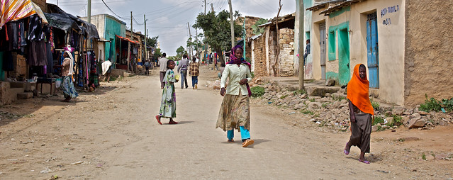 Street Life Scenery - Hawzien village, Tigray, Ethiopia