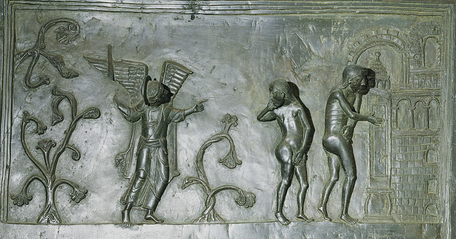Panel 5 - Expulsion from the Garden of Eden or Paradise lost
