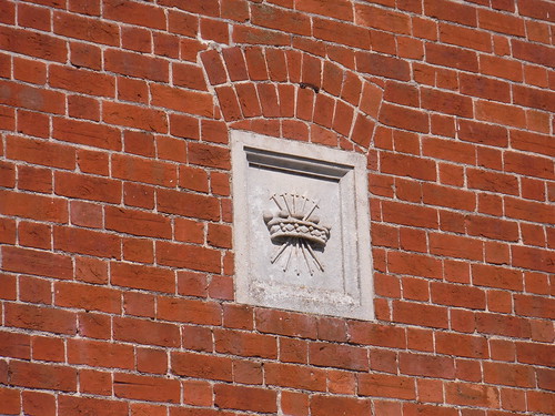 Rothschild Coat of Arms on House Wall, Upper Winchenden SWC 192 Haddenham to Aylesbury (via Waddesdon) 