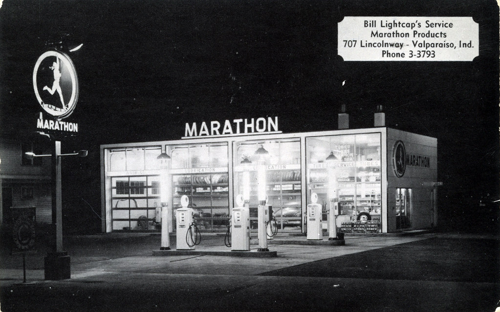 Bill Lightcap's Service, Marathon Products, 1956 - Valparaiso, Indiana