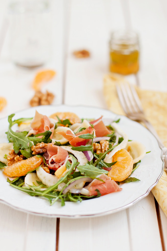 Orecchiette Salad With Prosciutto, Fennel and Tangerines