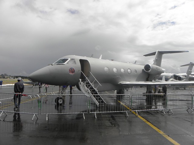 A jet at the 2010 Farnborough air show