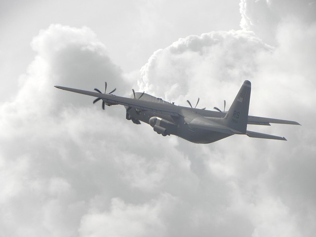 The Lockheed C-130J Hercules Military Transport Plane