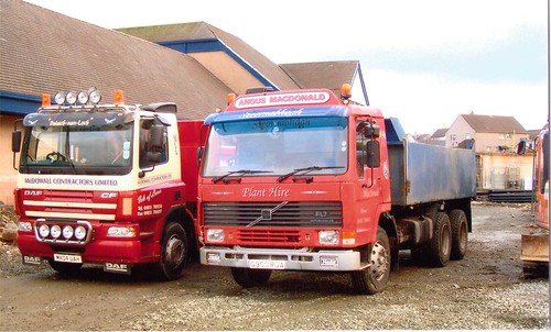 daf & volvo working at co,op extension JOHN ANGUS