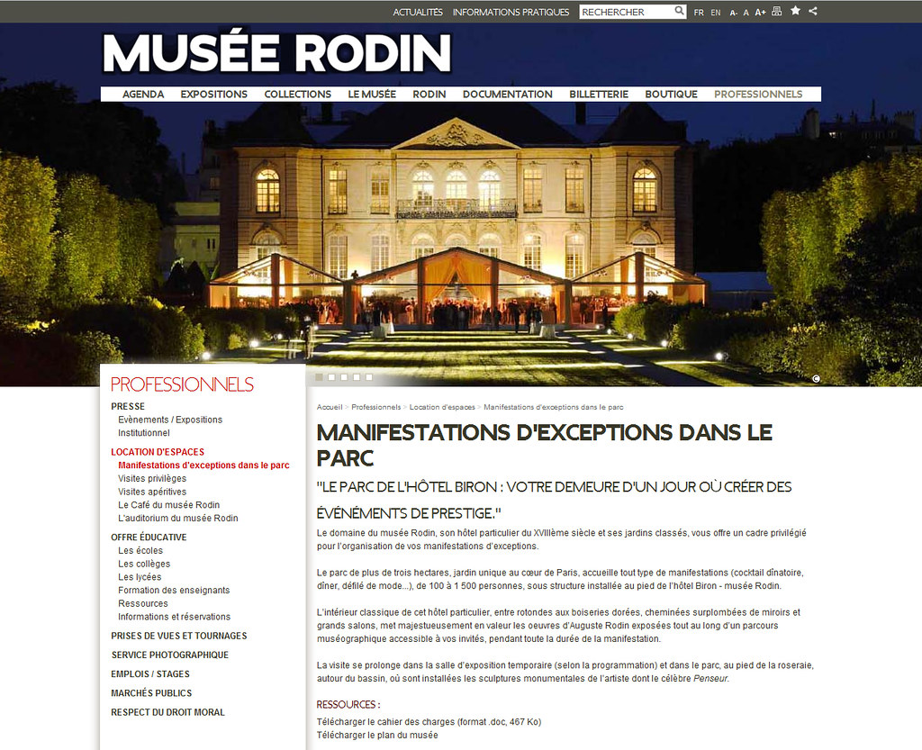 Musee Rodin Paris Website By Minit L Www Musee Rodin F Agence Minit L Flickr