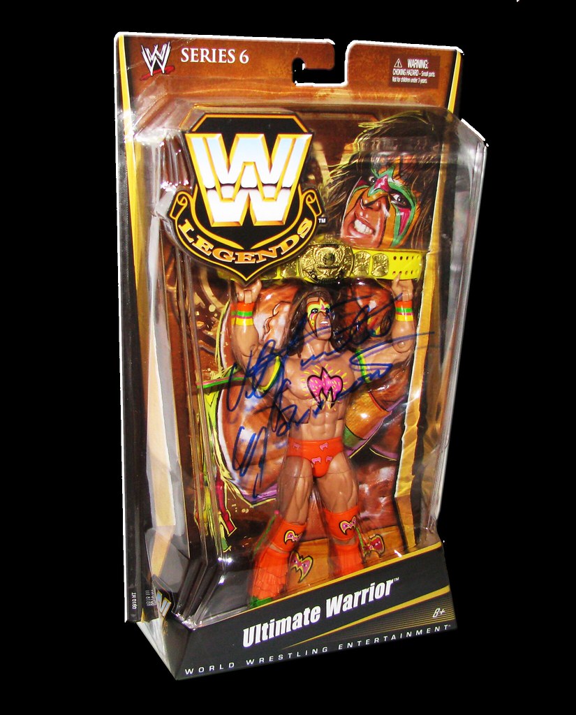 Ultimate Warrior Autographed Mattel WWE LEGENDS Series 6 Figure
