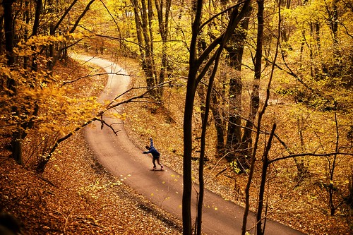 road autumn mountain colors speed forest 50mm power slide skate slovakia niko pezinok d700 babamountain