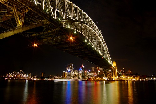 lights sydney australia australien harbourbridge milsonspoint