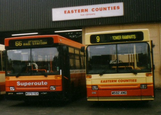 Eastern Counties DP79 &  VP92 at Foundation Street Depot