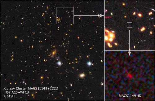 NASA Telescopes Spy Ultra-Distant Galaxy Amidst Cosmic 'Da… | Flickr