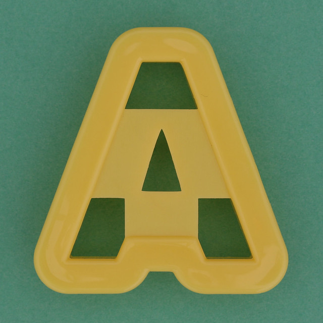 Pastry Cutter Letter A