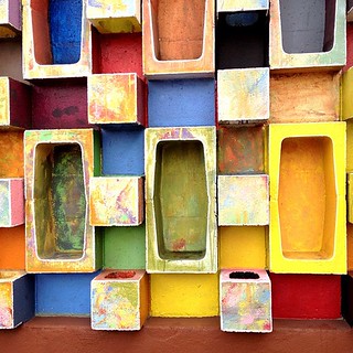 Cinder block art #losangeles #venice | Julia Smillie | Flickr